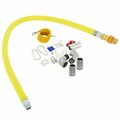 T&S Hg HG-4C-48K-FF Safe-T-Link 48in FreeSpin Quick Disconnect Gas Connector Hose w Elbows 510HG4C48KFF